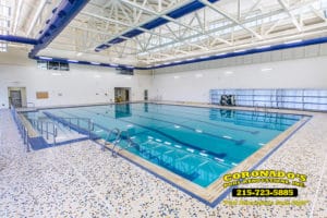 Commercial swimming pool tile & coping